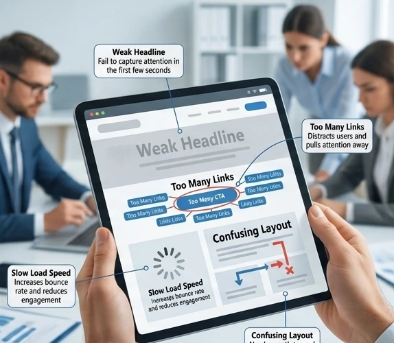 Landing Page Problems